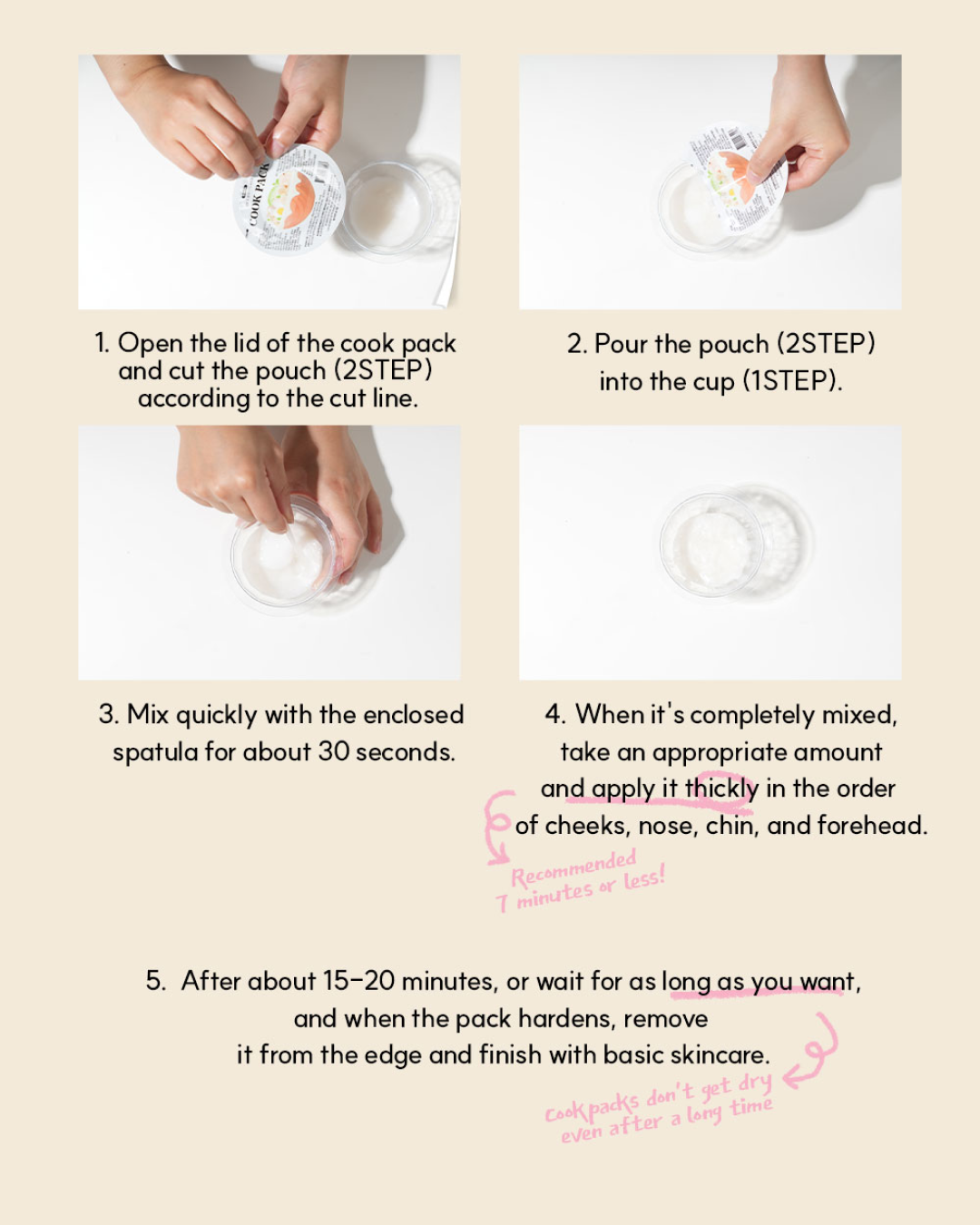 Cook Pack Modeling Mask