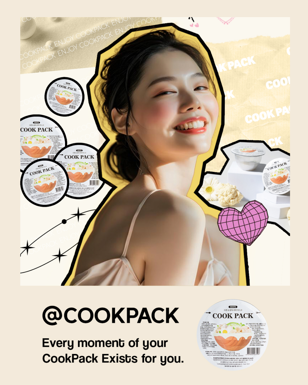 Cook Pack Modeling Mask