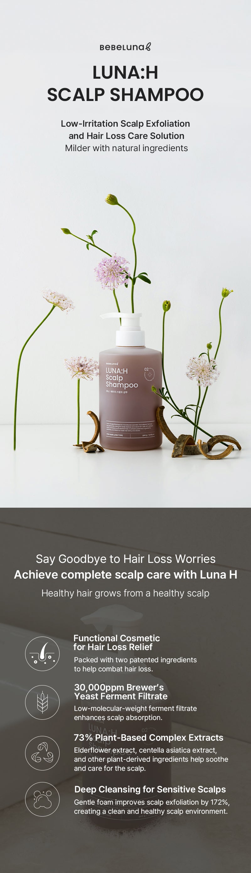 Luna:H Scalp Shampoo 500g