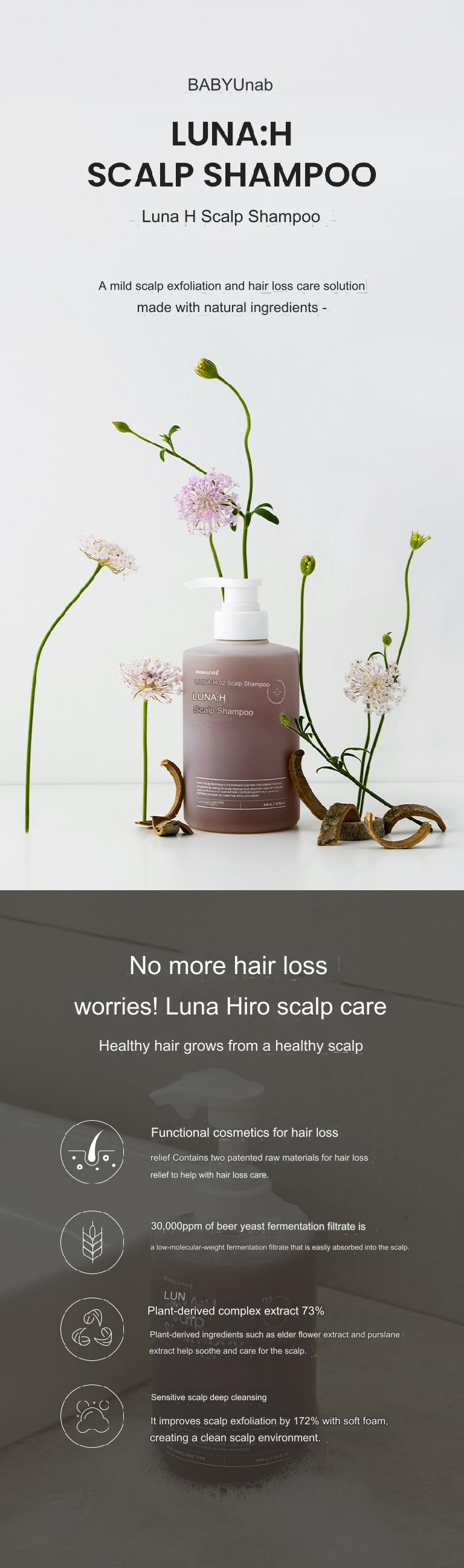 Luna:H Scalp Shampoo 500g