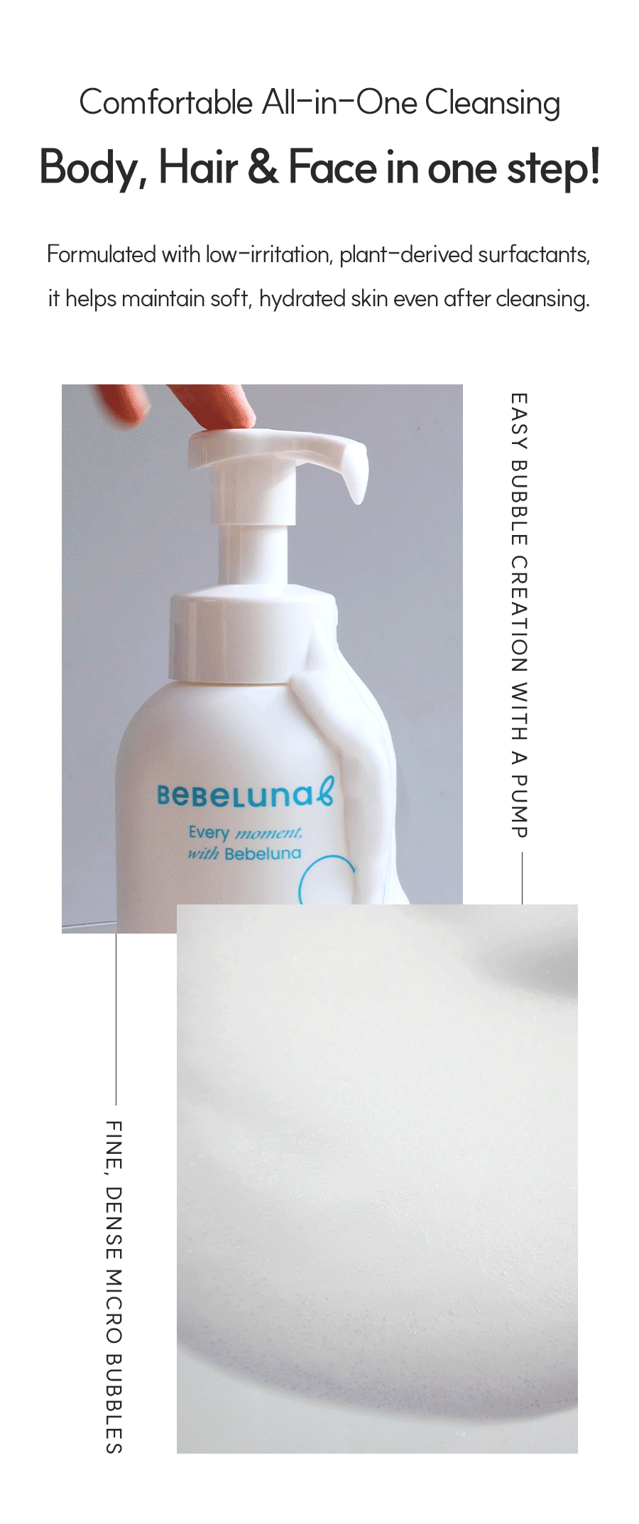 Bebeluna Mild Bath & Shampoo 500g