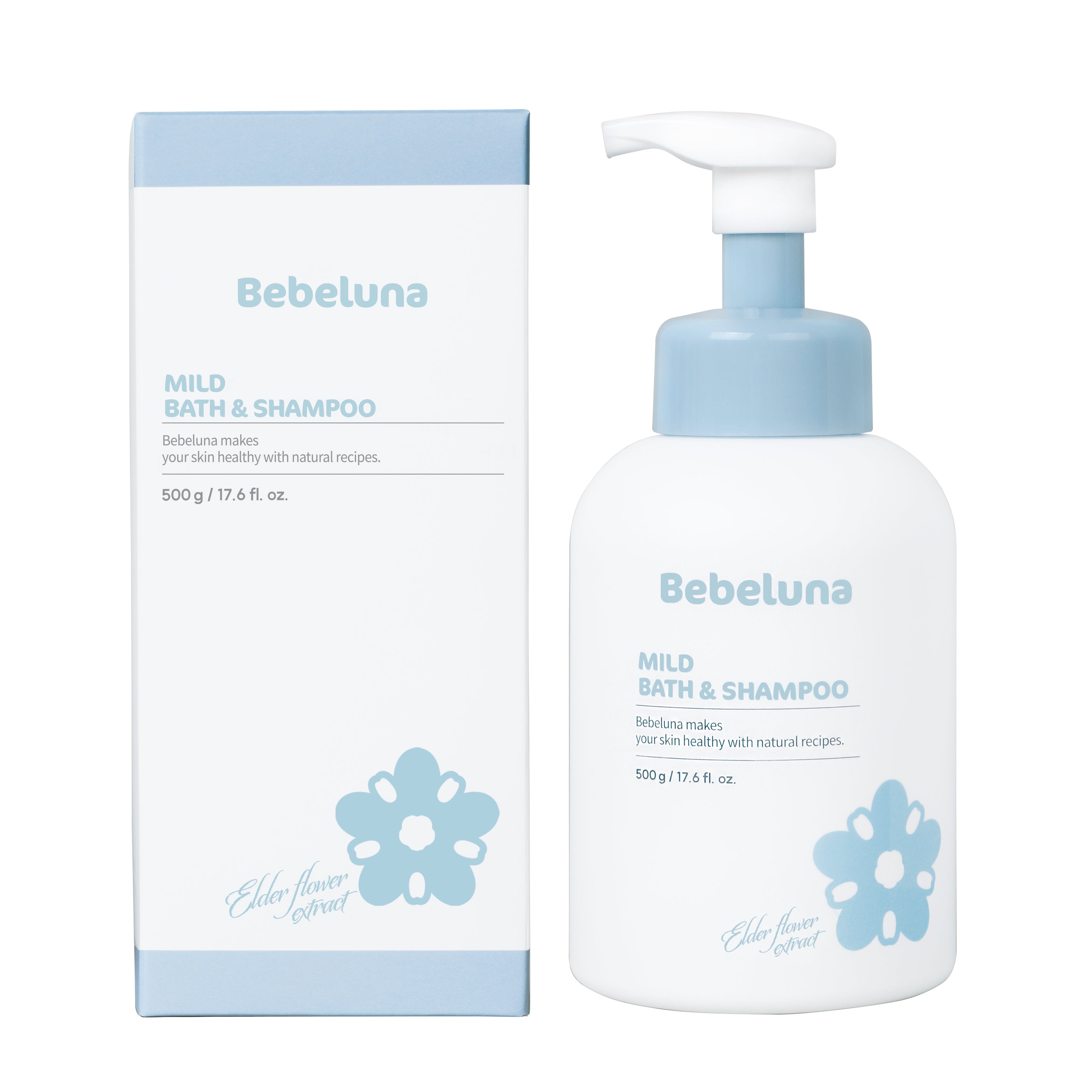 Bebeluna Mild Bath & Shampoo 500g