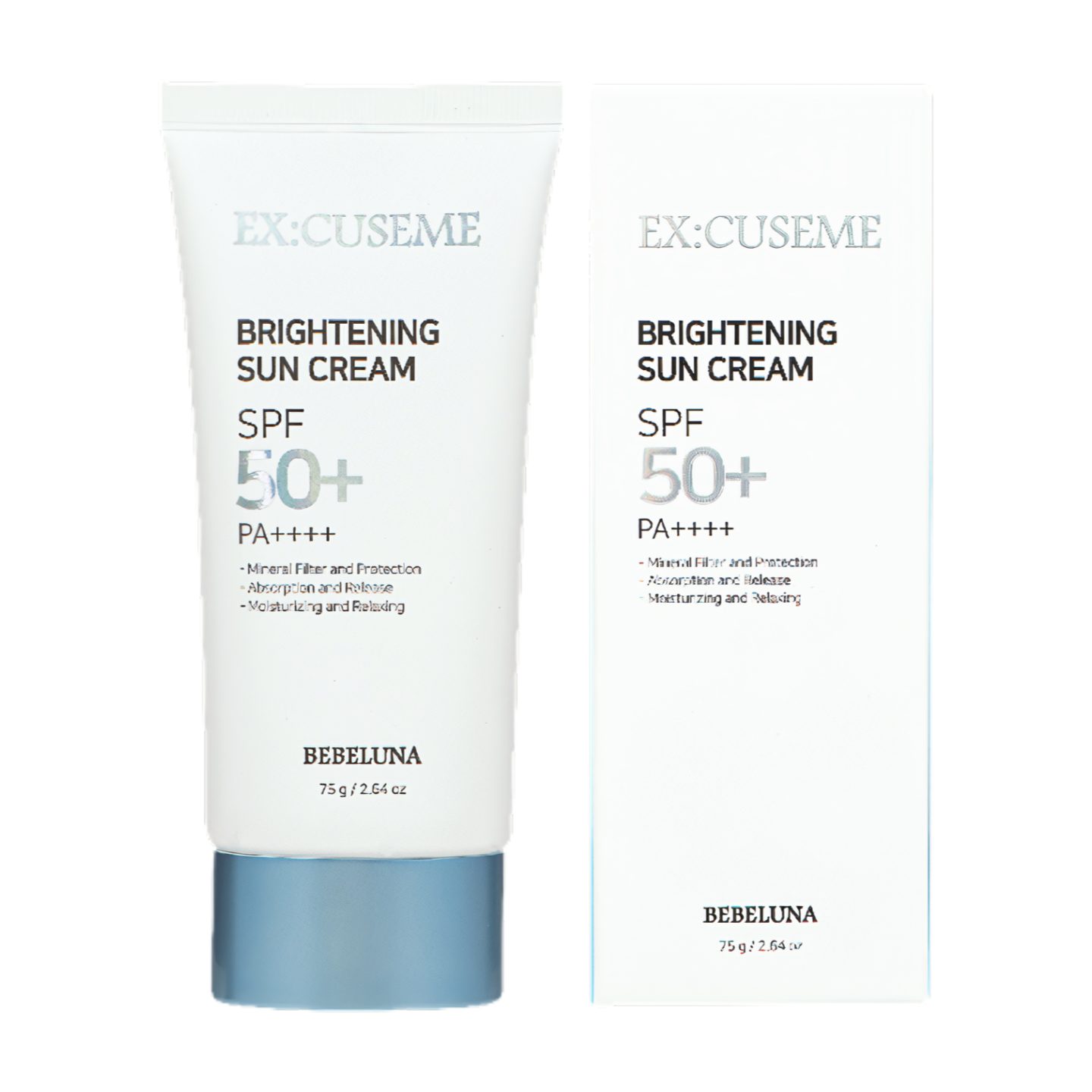 Bebeluna Ex:Cuseme Brightening Sun Cream SPF50+/PA++++ 75g