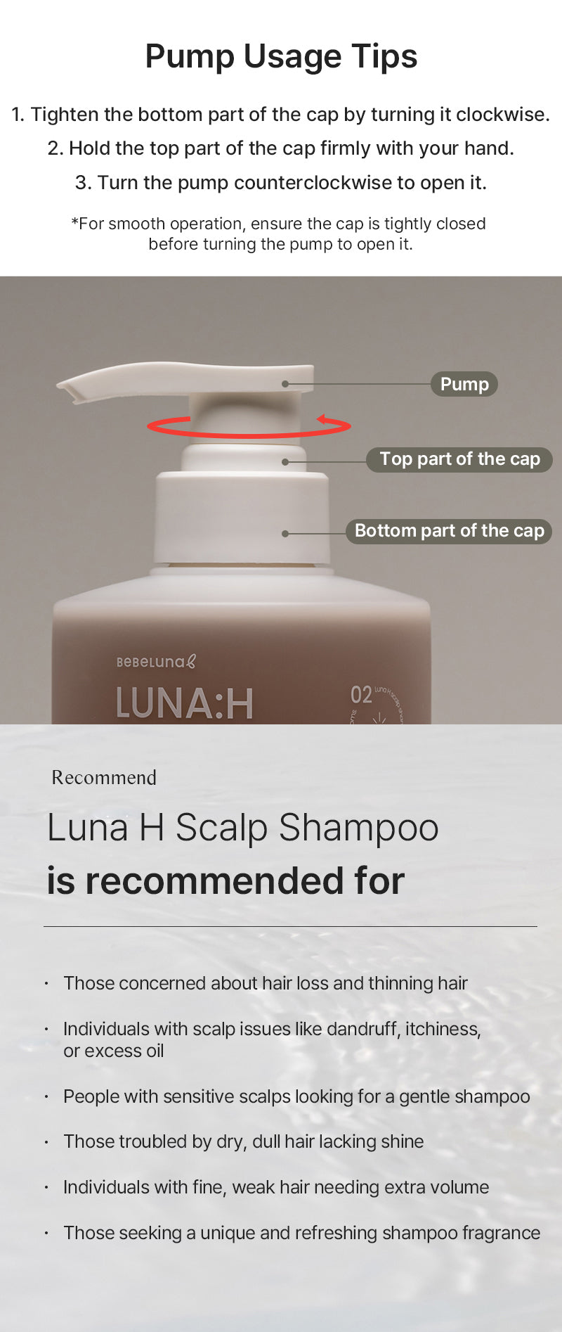 Luna:H Scalp Shampoo 500g