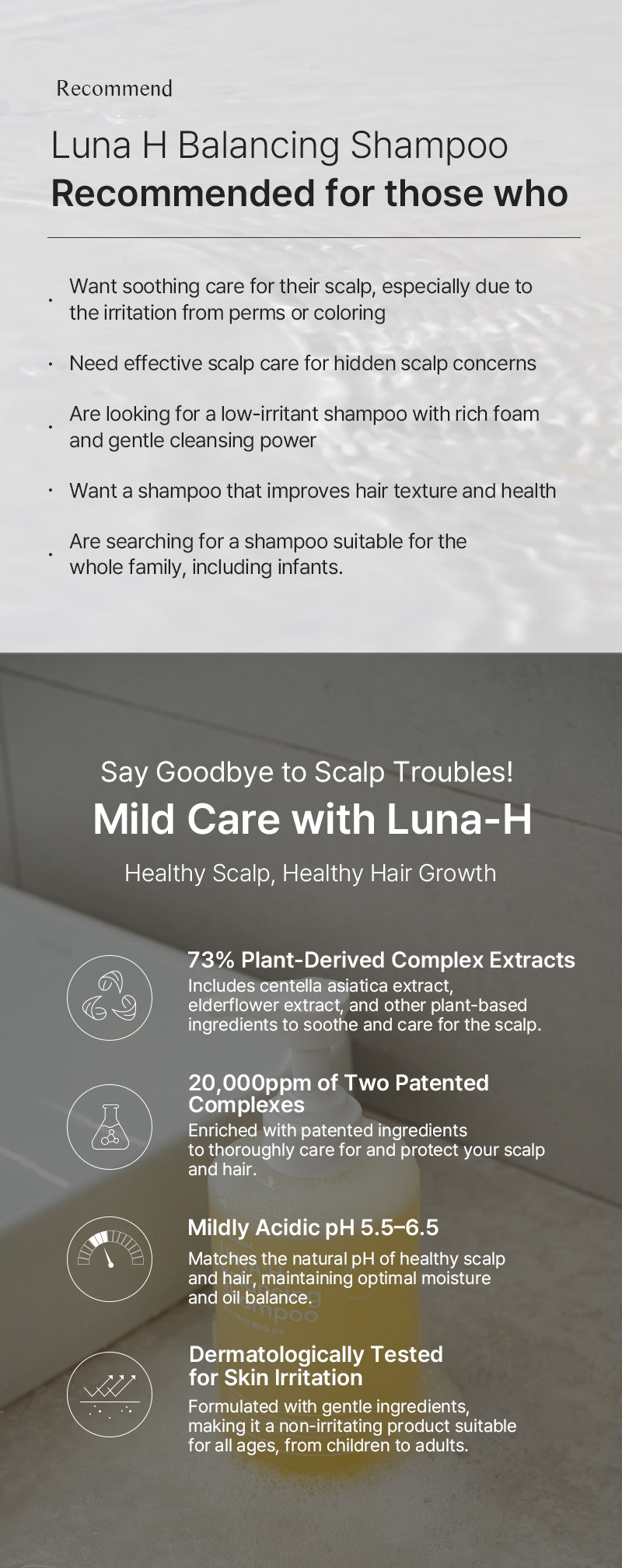 Luna:H Balancing Shampoo 500g